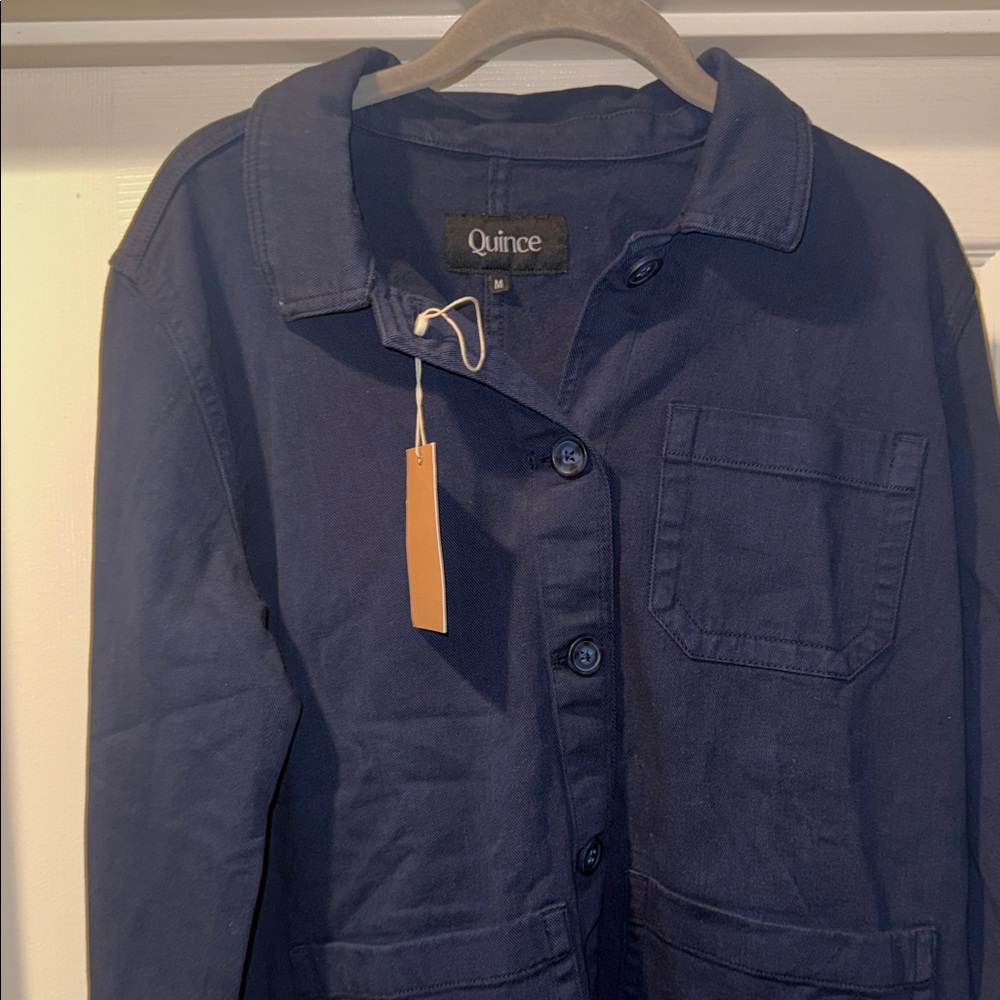 Quince Women's Navy Utility Jacket